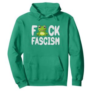 Funny Frog Fck Fascism Hoodie Resist Protest Human Rights - Print Your Wear
