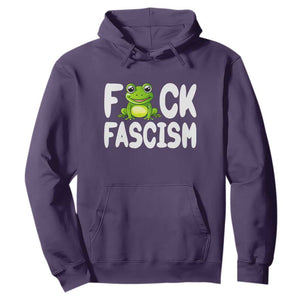 Funny Frog Fck Fascism Hoodie Resist Protest Human Rights TS02 Purple Print Your Wear