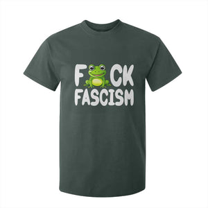 Funny Frog Fck Fascism T Shirt For Kid Resist Protest Human Rights TS02 Dark Forest Green Print Your Wear