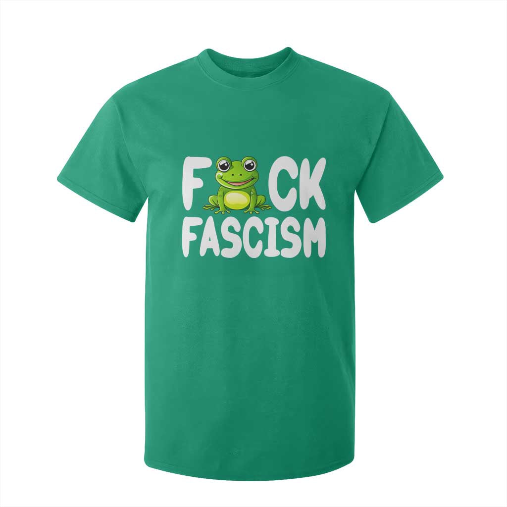 Funny Frog Fck Fascism T Shirt For Kid Resist Protest Human Rights TS02 Irish Green Print Your Wear