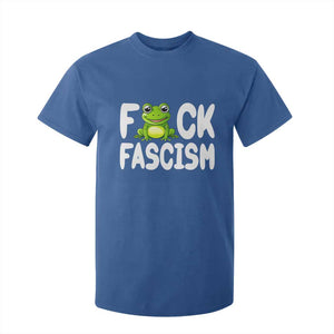 Funny Frog Fck Fascism T Shirt For Kid Resist Protest Human Rights TS02 Royal Blue Print Your Wear