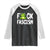 Funny Frog Fck Fascism Raglan Shirt Resist Protest Human Rights - Print Your Wear