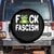 Funny Frog Fck Fascism Spare Tire Cover Resist Protest Human Rights - Print Your Wear