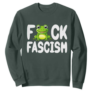 Funny Frog Fck Fascism Sweatshirt Resist Protest Human Rights - Print Your Wear