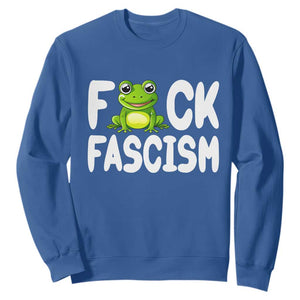 Funny Frog Fck Fascism Sweatshirt Resist Protest Human Rights - Print Your Wear