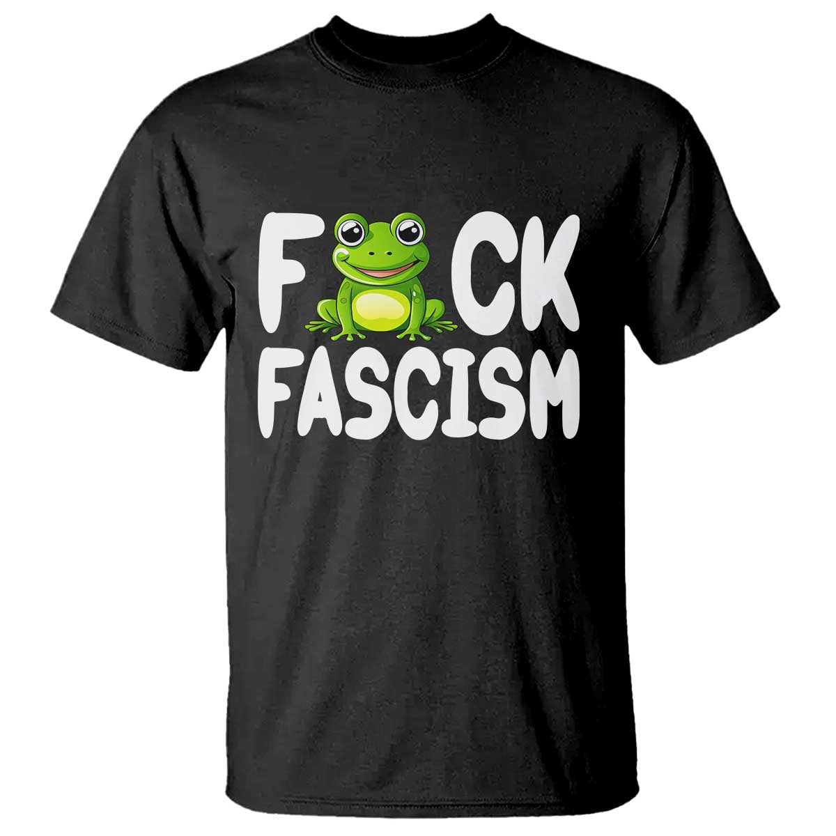 Funny Frog Fck Fascism T Shirt Resist Protest Human Rights - Print Your Wear