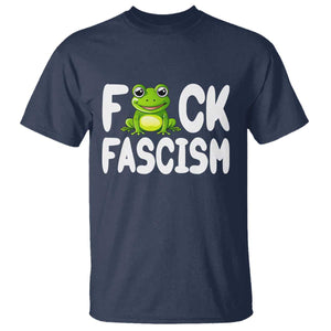 Funny Frog Fck Fascism T Shirt Resist Protest Human Rights TS02 Navy Print Your Wear