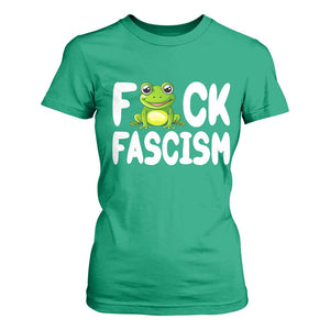 Funny Frog Fck Fascism T Shirt For Women Resist Protest Human Rights TS02 Irish Green Print Your Wear