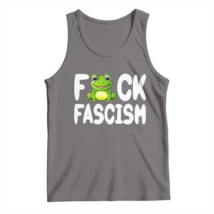 Funny Frog Fck Fascism Tank Top Resist Protest Human Rights TS02 Deep Heather Print Your Wear