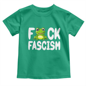 Funny Frog Fck Fascism Toddler T Shirt Resist Protest Human Rights TS02 Irish Green Print Your Wear