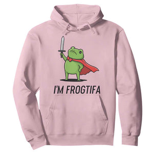 Funny Huzzah Frog Hoodie Im Frogtifa Knight Resist Protest - Print Your Wear