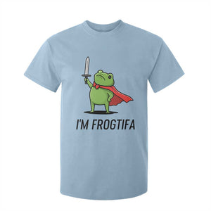 Funny Huzzah Frog T Shirt For Kid Im Frogtifa Knight Resist Protest - Print Your Wear