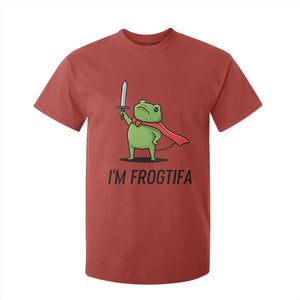 Funny Huzzah Frog T Shirt For Kid Im Frogtifa Knight Resist Protest - Print Your Wear