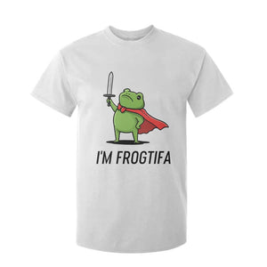Funny Huzzah Frog T Shirt For Kid Im Frogtifa Knight Resist Protest - Print Your Wear