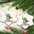 Funny Huzzah Frog Ceramic Ornament Im Frogtifa Knight Resist Protest - Print Your Wear