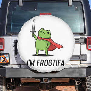 Funny Huzzah Frog Spare Tire Cover Im Frogtifa Knight Resist Protest - Print Your Wear