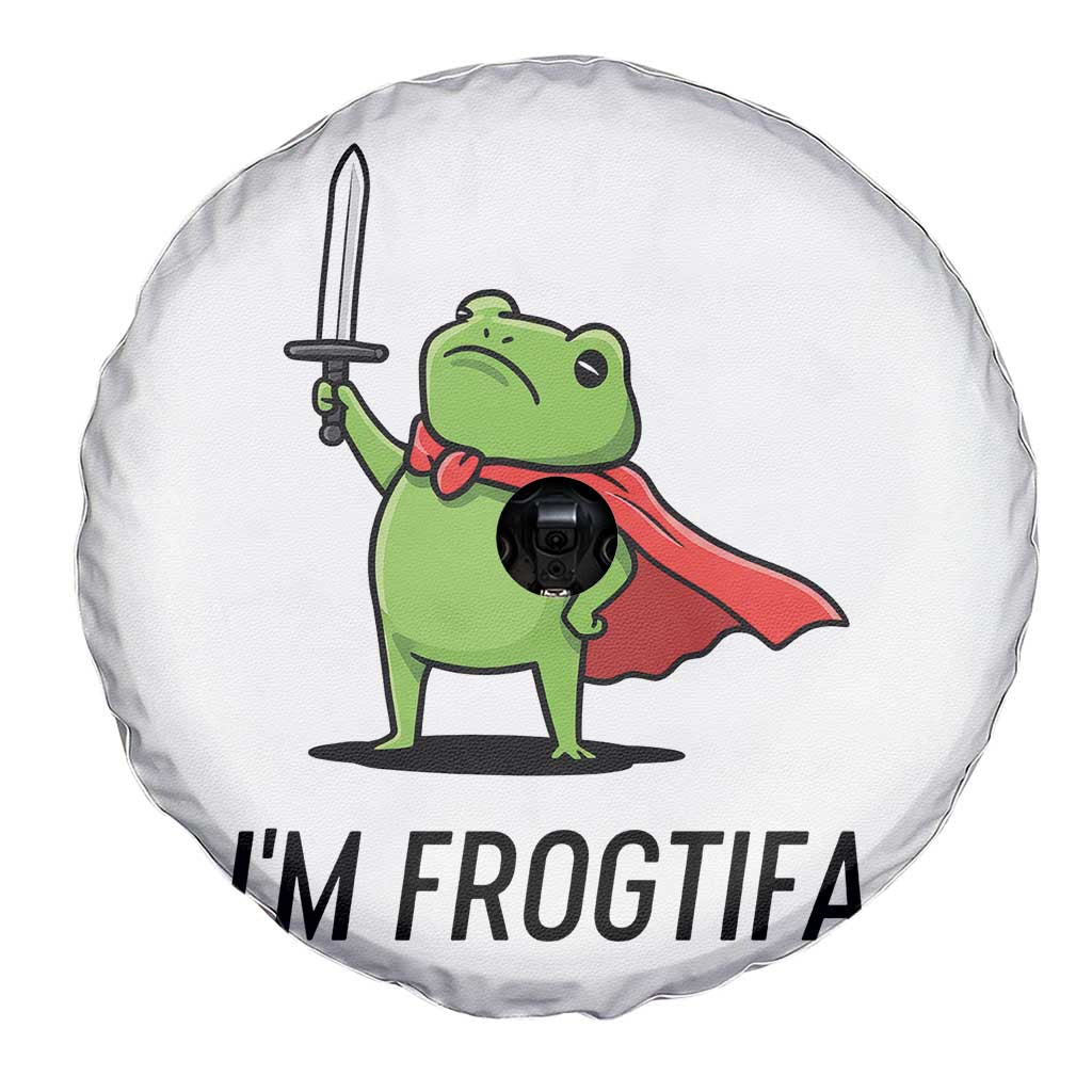 Funny Huzzah Frog Spare Tire Cover Im Frogtifa Knight Resist Protest TS02 Print Your Wear