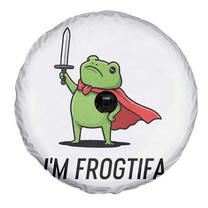 Funny Huzzah Frog Spare Tire Cover Im Frogtifa Knight Resist Protest - Print Your Wear