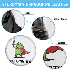 Funny Huzzah Frog Spare Tire Cover Im Frogtifa Knight Resist Protest - Print Your Wear