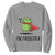 Funny Huzzah Frog Sweatshirt Im Frogtifa Knight Resist Protest - Print Your Wear