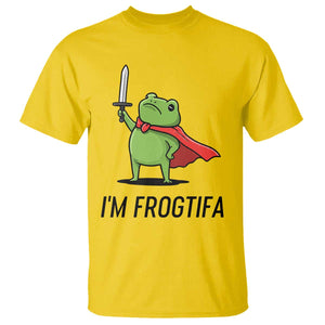 Funny Huzzah Frog T Shirt Im Frogtifa Knight Resist Protest - Print Your Wear