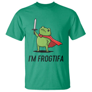 Funny Huzzah Frog T Shirt Im Frogtifa Knight Resist Protest - Print Your Wear