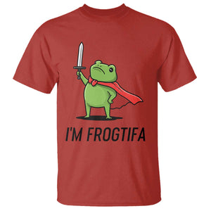 Funny Huzzah Frog T Shirt Im Frogtifa Knight Resist Protest - Print Your Wear