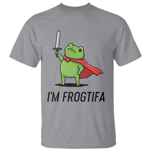 Funny Huzzah Frog T Shirt Im Frogtifa Knight Resist Protest - Print Your Wear
