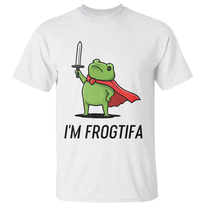 Funny Huzzah Frog T Shirt Im Frogtifa Knight Resist Protest - Print Your Wear