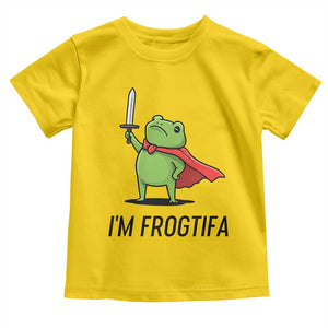 Funny Huzzah Frog Toddler T Shirt Im Frogtifa Knight Resist Protest TS02 Daisy Print Your Wear