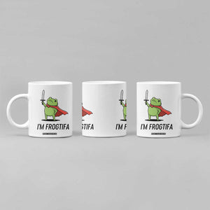 Funny Huzzah Frog Coffee Mug Im Frogtifa Knight Resist Protest TS02 Print Your Wear