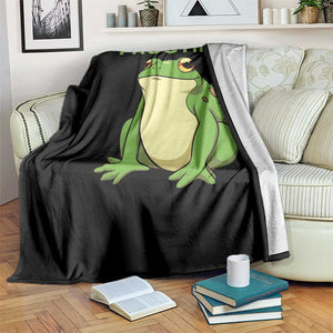 Funny Frogtifa Throw Blanket Resist Frog Protest Against Fascism TS02 Print Your Wear
