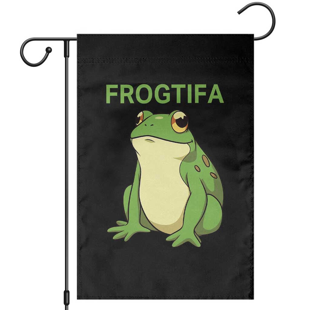Funny Frogtifa Garden Flag Resist Frog Protest Against Fascism - Print Your Wear