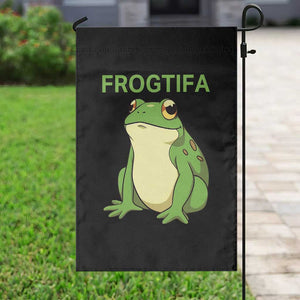 Funny Frogtifa Garden Flag Resist Frog Protest Against Fascism - Print Your Wear