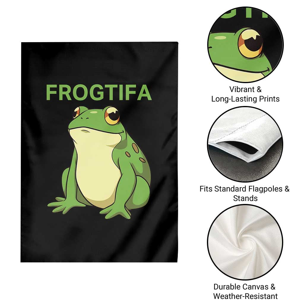 Funny Frogtifa Garden Flag Resist Frog Protest Against Fascism TS02 Print Your Wear