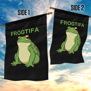 Funny Frogtifa Garden Flag Resist Frog Protest Against Fascism - Print Your Wear