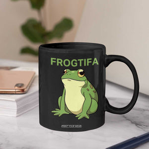 Funny Frogtifa Coffee Mug Resist Frog Protest Against Fascism TS02 Print Your Wear