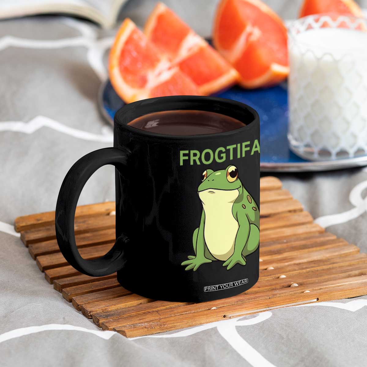 Funny Frogtifa Coffee Mug Resist Frog Protest Against Fascism TS02 Print Your Wear