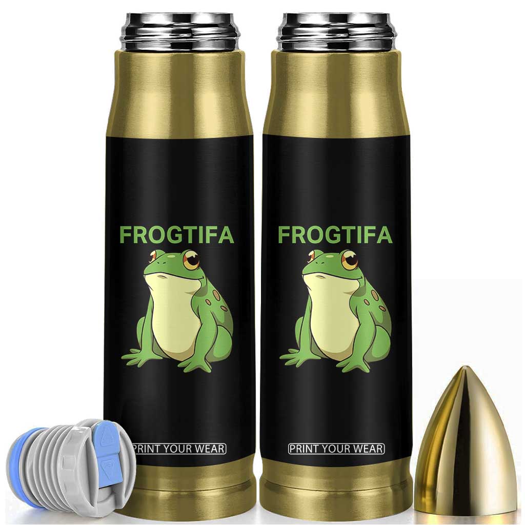 Funny Frogtifa Bullet Tumbler Resist Frog Protest Against Fascism TS02 Black Print Your Wear