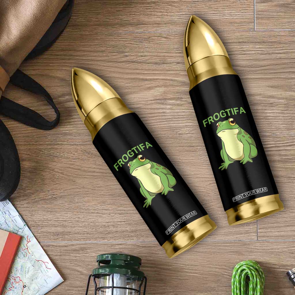 Funny Frogtifa Bullet Tumbler Resist Frog Protest Against Fascism TS02 Print Your Wear