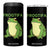 Funny Frogtifa 4 in 1 Can Cooler Tumbler Resist Frog Protest Against Fascism TS02 One Size: 16 oz Black Print Your Wear
