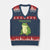 Funny Frogtifa V-Neck Knit Sweater Vest Resist Frog Protest Against Fascism - Print Your Wear