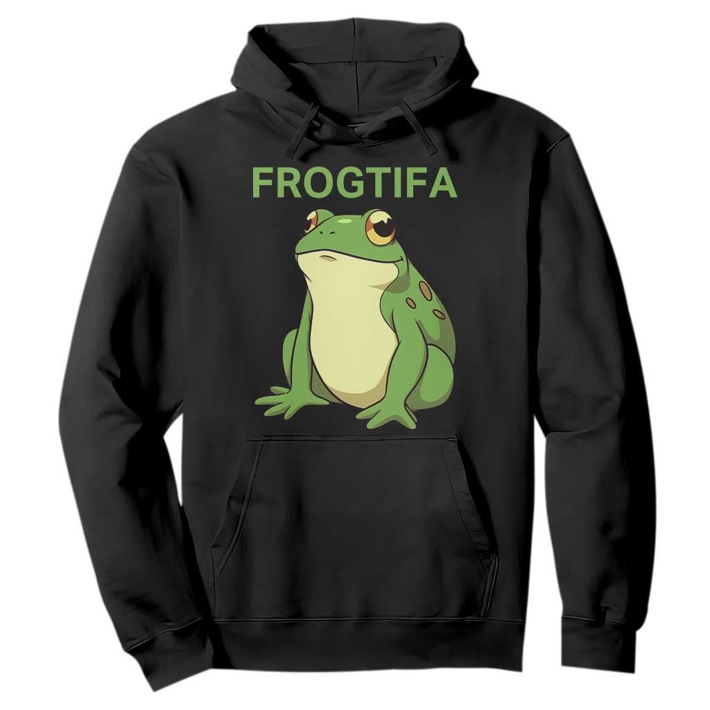Funny Frogtifa Hoodie Resist Frog Protest Against Fascism - Print Your Wear