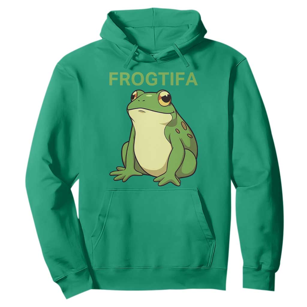 Funny Frogtifa Hoodie Resist Frog Protest Against Fascism TS02 Irish Green Print Your Wear