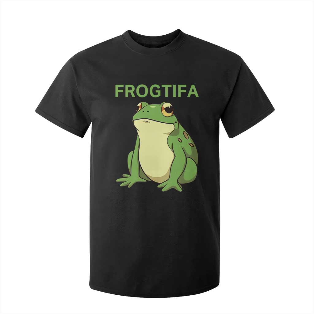 Funny Frogtifa T Shirt For Kid Resist Frog Protest Against Fascism - Print Your Wear