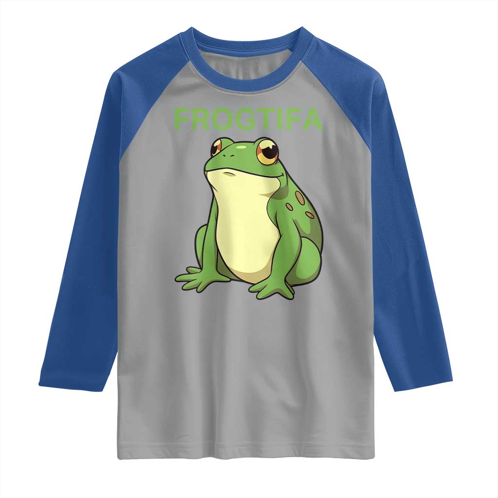 Funny Frogtifa Raglan Shirt Resist Frog Protest Against Fascism TS02 Sport Gray Royal Print Your Wear