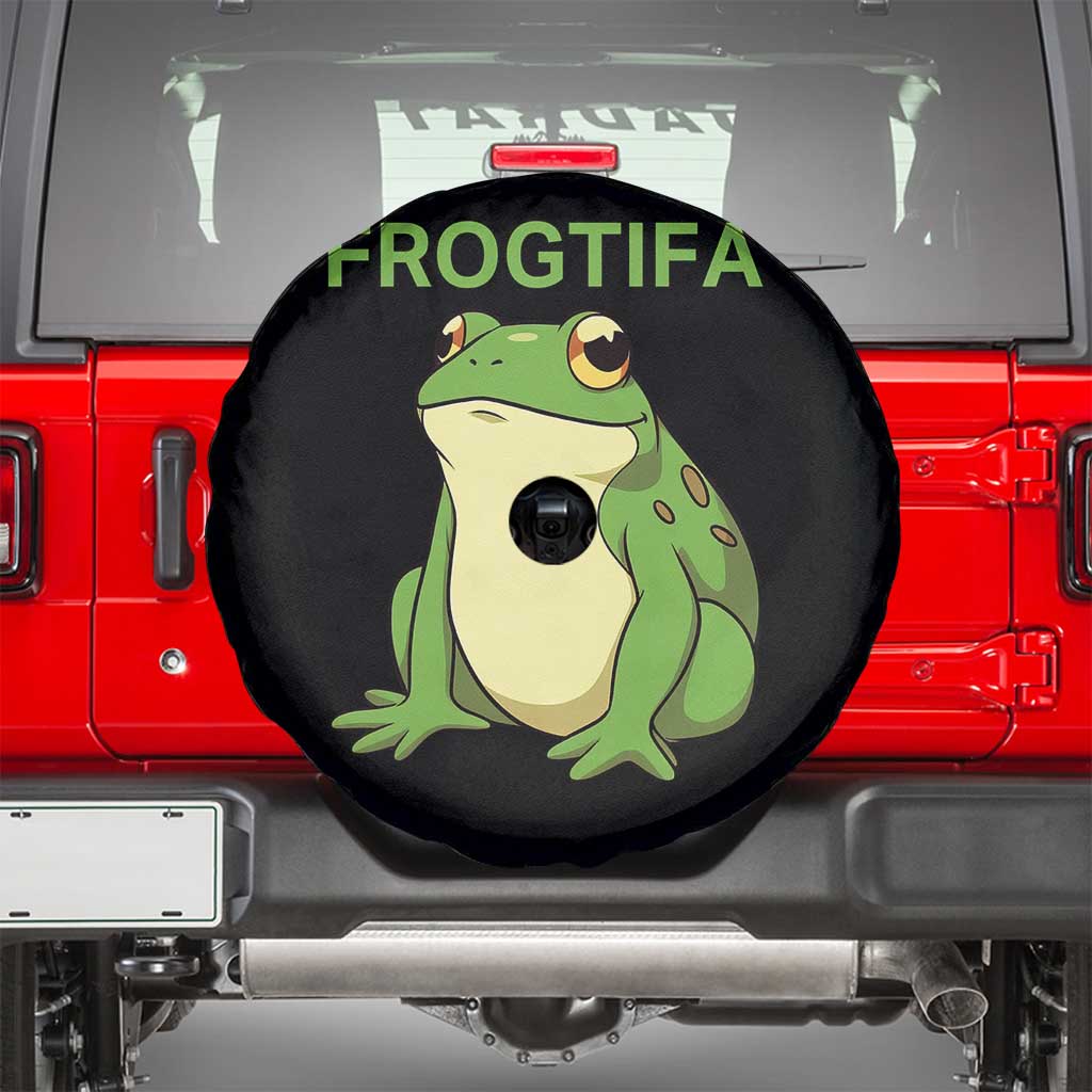 Funny Frogtifa Spare Tire Cover Resist Frog Protest Against Fascism TS02 Black Print Your Wear