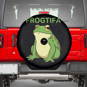 Funny Frogtifa Spare Tire Cover Resist Frog Protest Against Fascism - Print Your Wear