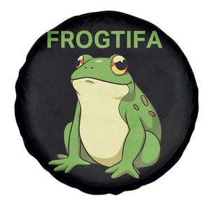 Funny Frogtifa Spare Tire Cover Resist Frog Protest Against Fascism - Print Your Wear
