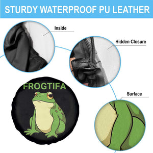 Funny Frogtifa Spare Tire Cover Resist Frog Protest Against Fascism - Print Your Wear
